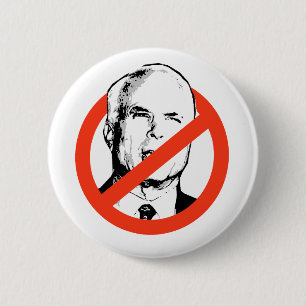 Badge Rond 5 Cm Anti-McCain bouton