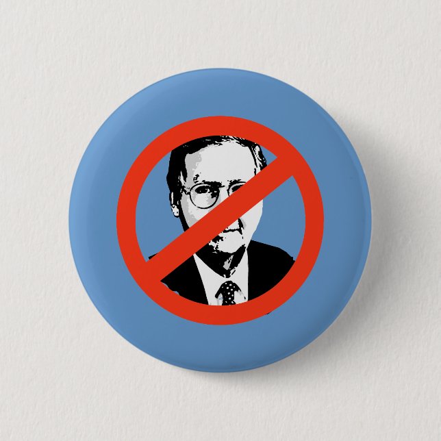 Badge Rond 5 Cm ANTI-MCCONNELL - Anti-Mitch Mcconnell (Devant)