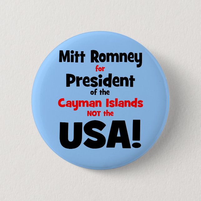 Badge Rond 5 Cm anti Mitt Romney (Devant)