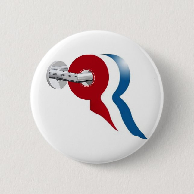 Badge Rond 5 Cm Anti Mitt Romney (Devant)