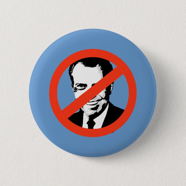 Badge Rond 5 Cm ANTI-NIXON : Anti-Richard Nixon (Devant)