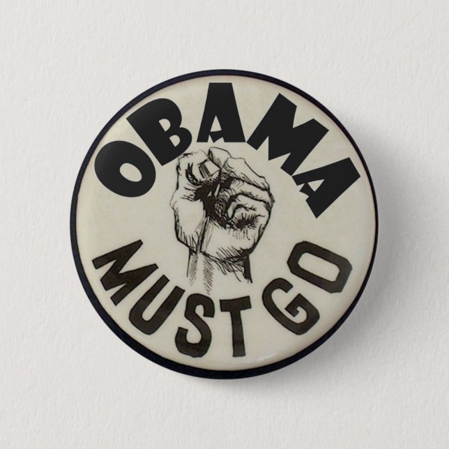 Badge Rond 5 Cm Anti-Obama (Devant)