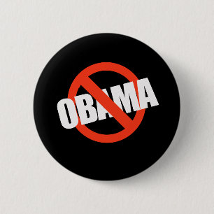 BADGE ROND 5 CM ANTI-OBAMA