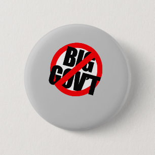 Badge Rond 5 Cm Anti-Obama - Anti-Big Government