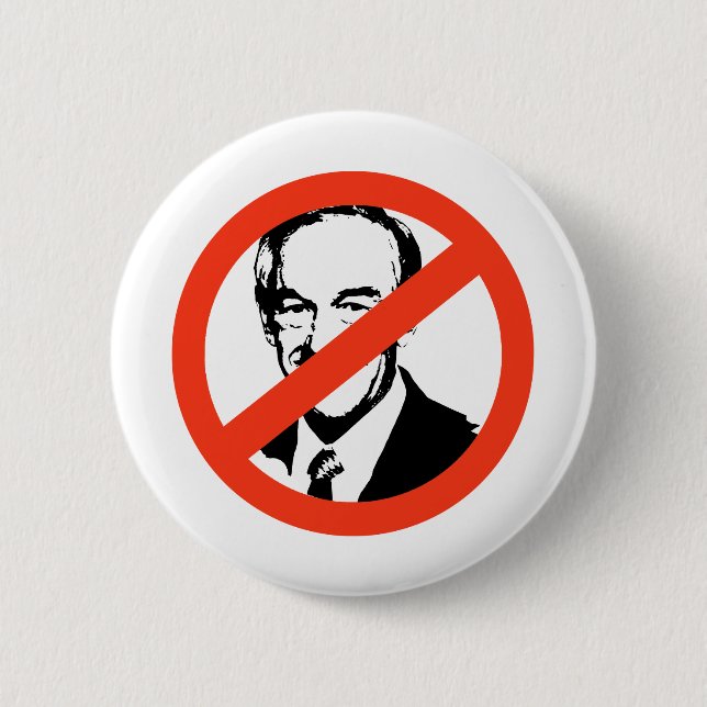 Badge Rond 5 Cm ANTI-PAUL : Anti-Ron Paul (Devant)