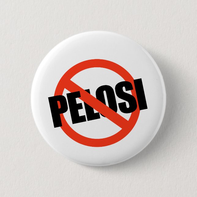 Badge Rond 5 Cm Anti-Pelosi/Anti-Nancy Pelosi (Devant)