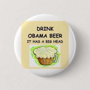 Badge Rond 5 Cm anti plaisanteries d'obama