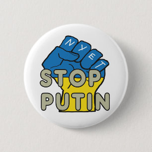Badge Rond 5 Cm Anti Poutine