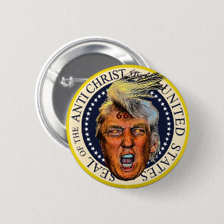 Badge Rond 5 Cm Anti President Trump Seal of the Anti Christ
