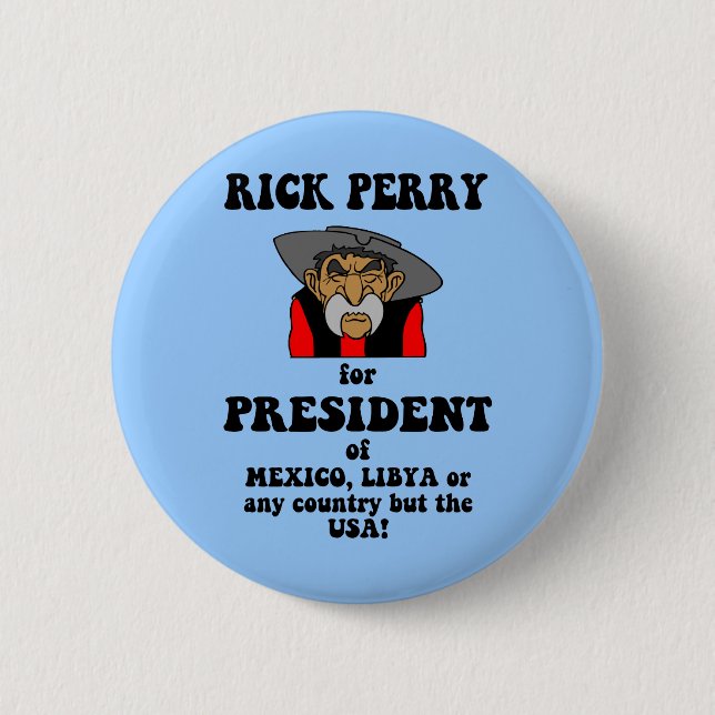 Badge Rond 5 Cm anti Rick Perry (Devant)