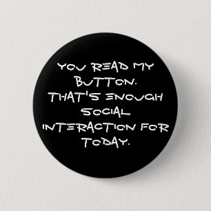 Badge Rond 5 Cm anti social