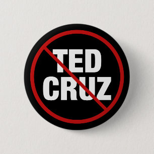 Badge Rond 5 Cm Anti Ted Cruz Texas Democratique