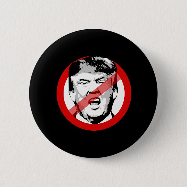 BADGE ROND 5 CM ANTI-TRUMP - - - (Devant)