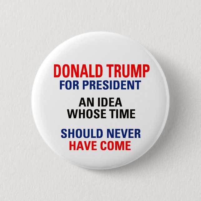 Badge Rond 5 Cm Anti-Trump (Devant)
