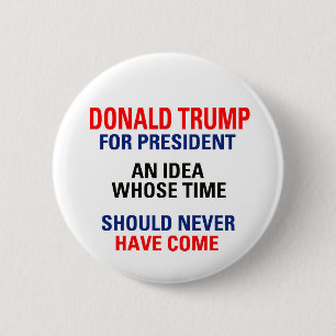 Badge Rond 5 Cm Anti-Trump