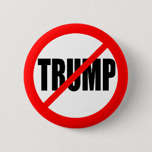 BADGE ROND 5 CM ANTI-TRUMP