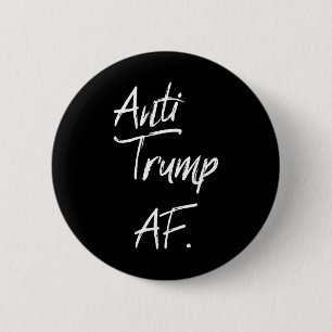 Badge Rond 5 Cm Anti Trump Af #1 45 Impeach Protest Résister 