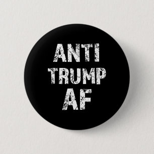 Badge Rond 5 Cm Anti Trump Af Drôle L'Empêche Président