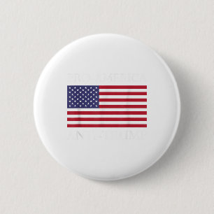 Badge Rond 5 Cm Anti-Trump anti-américain - Le drapeau américain r