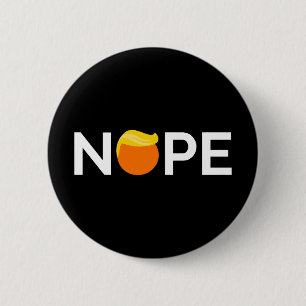 Badge Rond 5 Cm Anti-Trump - Nope Edition