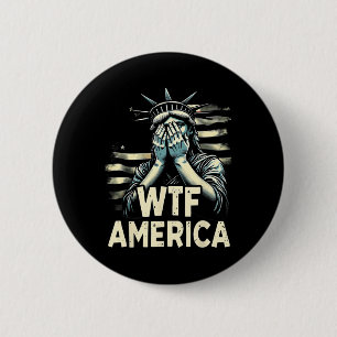 Badge Rond 5 Cm Anti-trump Politique Et Démocratie Wtf Amérique _1