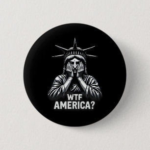 Badge Rond 5 Cm Anti-trump Politique Et Démocratie Wtf Amérique 3
