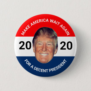 Badge Rond 5 Cm Anti-Trump : Réattendre l'Amérique