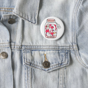 Badge Rond 5 Cm Antidépresseur de chat Drôle cadeau Amoureux des c