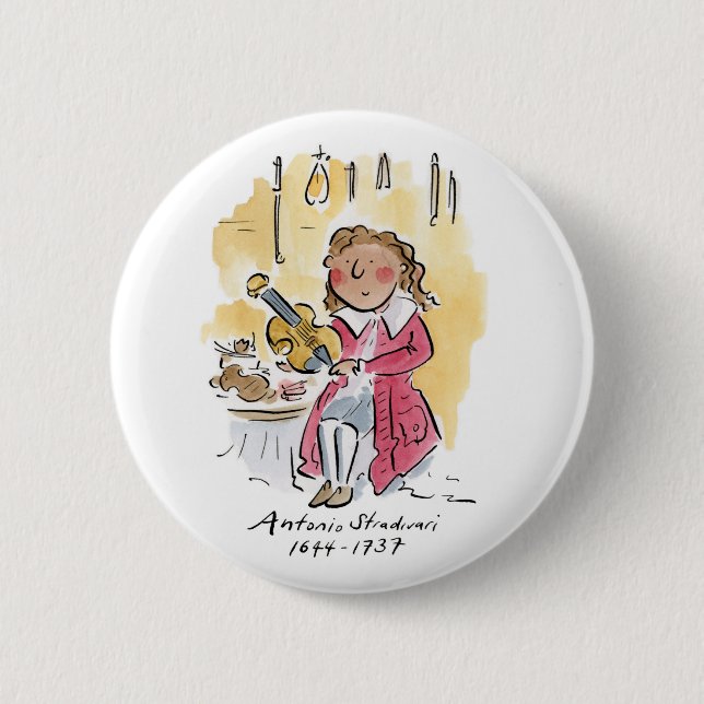 Badge Rond 5 Cm Antonio Stradivari (Devant)