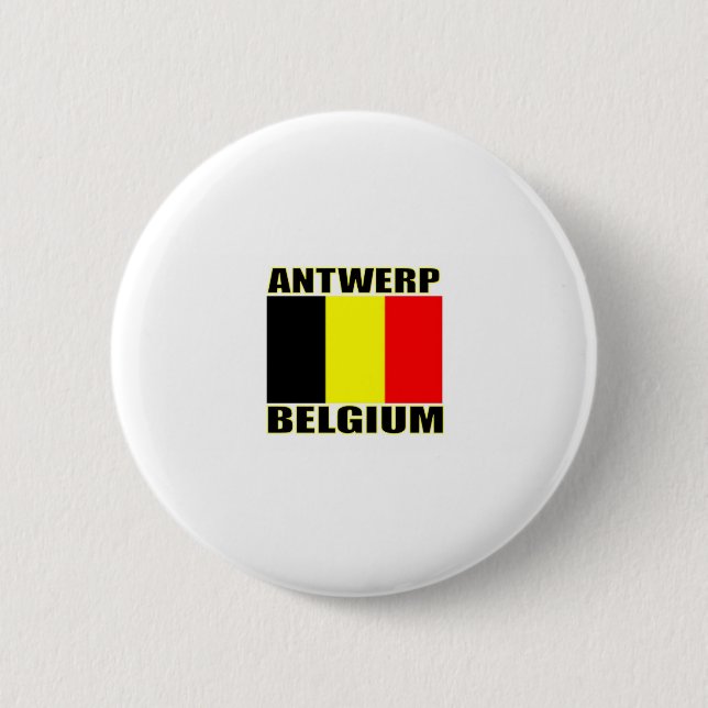 Badge Rond 5 Cm Anvers, Belgique (Devant)