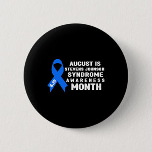 Badge Rond 5 Cm Août est le Mois de la sensibilisation au syndrome