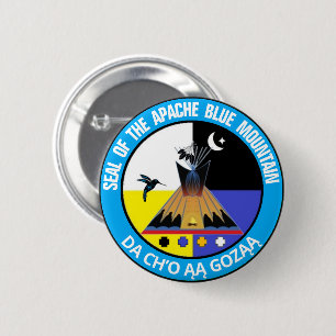 Badge Rond 5 Cm Apache Blue Mountain®