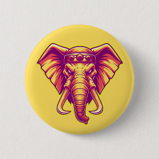 Badge Rond 5 Cm Apex Pachyderm - Édition Circuit Haute Tension