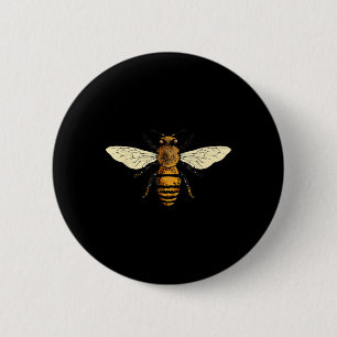 Badge Rond 5 Cm Apiculteur d'abeilles I Abeilles Protection de l'e