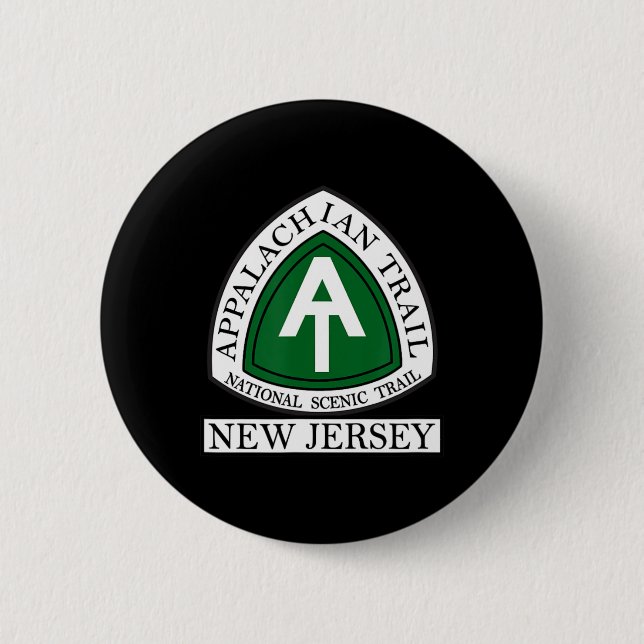 Badge Rond 5 Cm Appalachian Trail New Jersey Nj  (Devant)