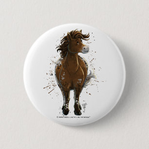Badge Rond 5 Cm Appaloosa Pony