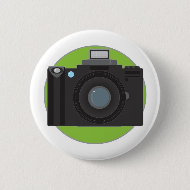 Badge Rond 5 Cm Appareil-photo (Devant)