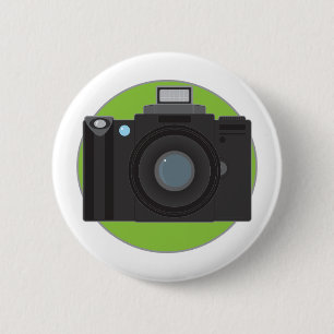 Badge Rond 5 Cm Appareil-photo