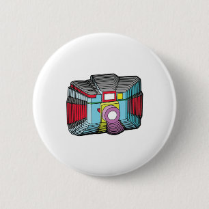 Badge Rond 5 Cm Appareil-photo