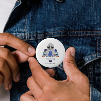 Badge Rond 5 Cm Apparemment BOU N'Est Pas Assez Fantôme Drôle
