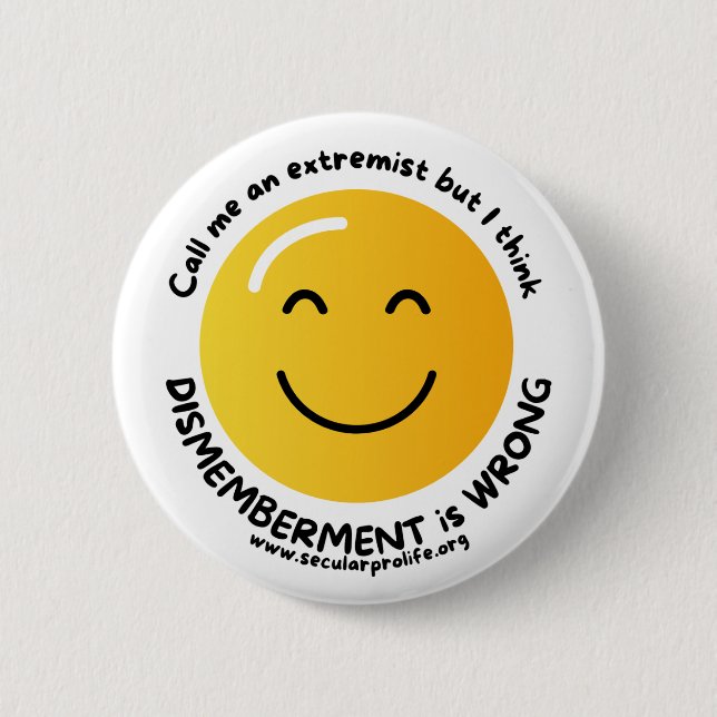 Badge Rond 5 Cm appelez-moi un extrémiste (Devant)