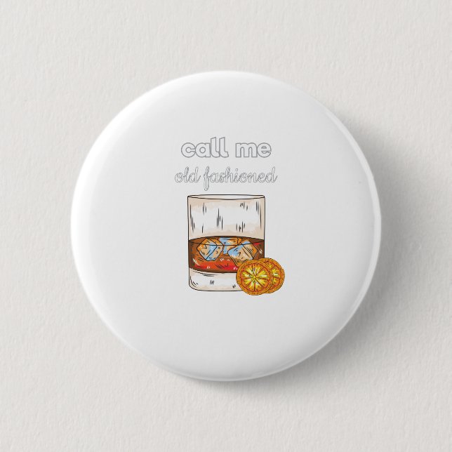 Badge Rond 5 Cm Appelez-moi vieux mode (Devant)