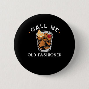 Badge Rond 5 Cm Appelez-moi Whiskey Boire Cocktail