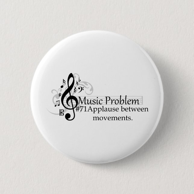 Badge Rond 5 Cm Applaudissements entre les mouvements (Devant)