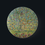 Badge Rond 5 Cm Apple Tree by Gustav Klimt, Vintage Art Nouveau<br><div class="desc">Apple Tree (1912) by Gustav Klimt is a vintage Victorian Era Symbolism fine art painting. A nature scene with an apple tree in an orchard on a farm with ripe fruit and apple blossoms. The floral garden is in full bloom with spring flowers. About the artist: Gustav Klimt (1862-1918) was...</div>