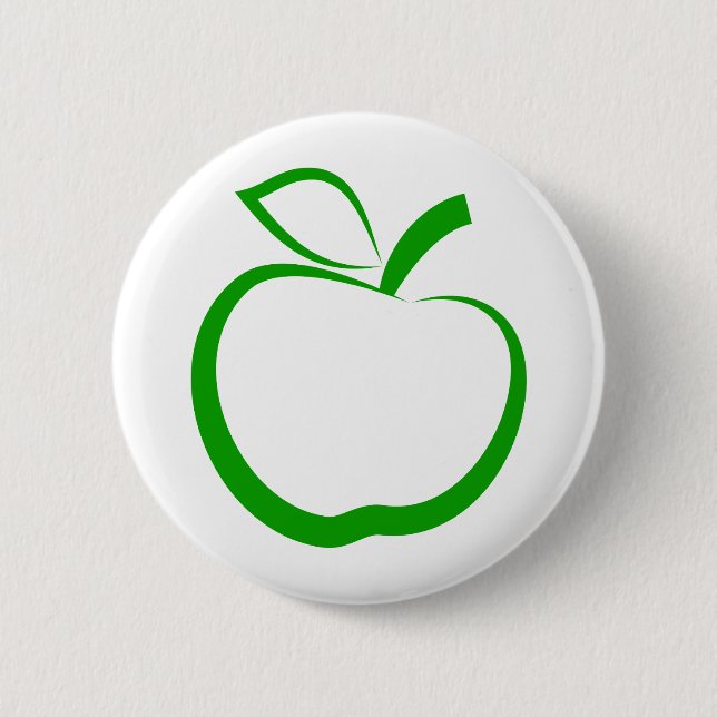 Badge Rond 5 Cm Apple vert (Devant)