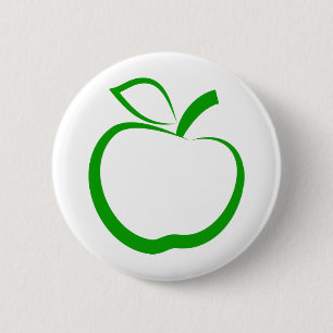 Badge Rond 5 Cm Apple vert