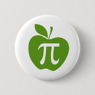 Badge Rond 5 Cm Apple vert pi