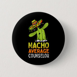 Badge Rond 5 Cm Appréciation amusante Humour Nacho drôle École moy