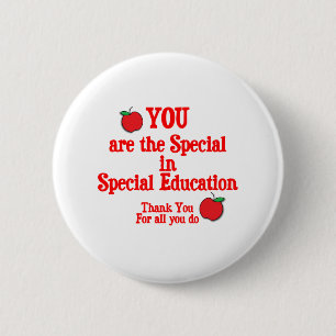 Badge Rond 5 Cm Appréciation d'éducation spéciale